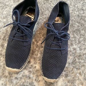 Dolce Vita Womens  Blue Suede Chukka Trilby Lace Up Booties/Sneakers Size 7